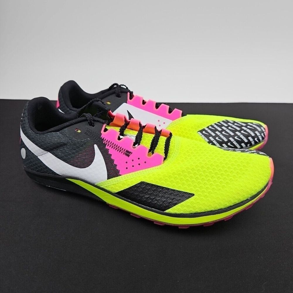 Nike Rival XC 6 Cross Country Spikes Volt/Black/Hyper Pink DX7999-700 Men's 9.5‎